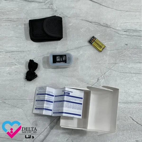 محتویات جعبه پالس اکسیمتر چویس مد مدل c29